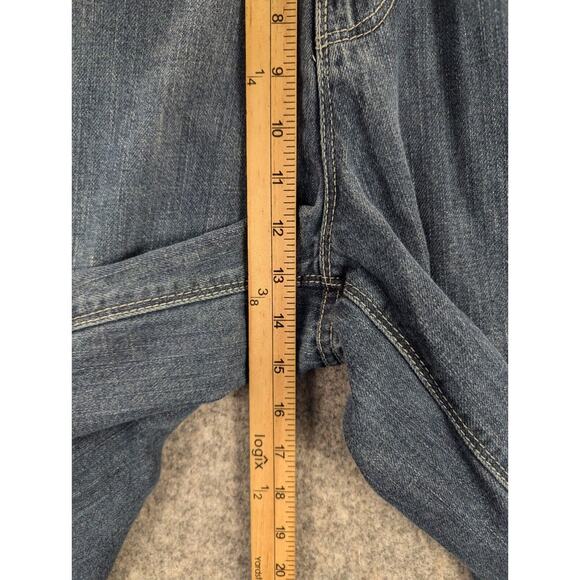 Southpole Jean Shorts 38 Men's Blue Baggy Embroidered Pockets VTG Y2K Streetwear - Picture 5 of 9